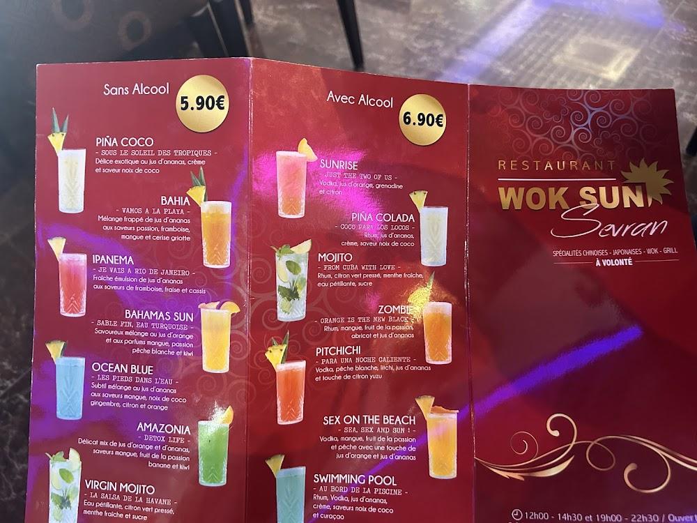 WOK SUN SEVRAN - Buffet à volonté - Menu Image 2
