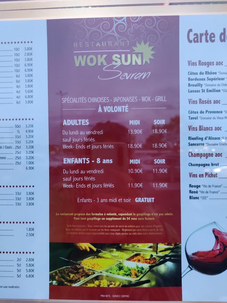 WOK SUN SEVRAN - Buffet à volonté - Menu Image 3